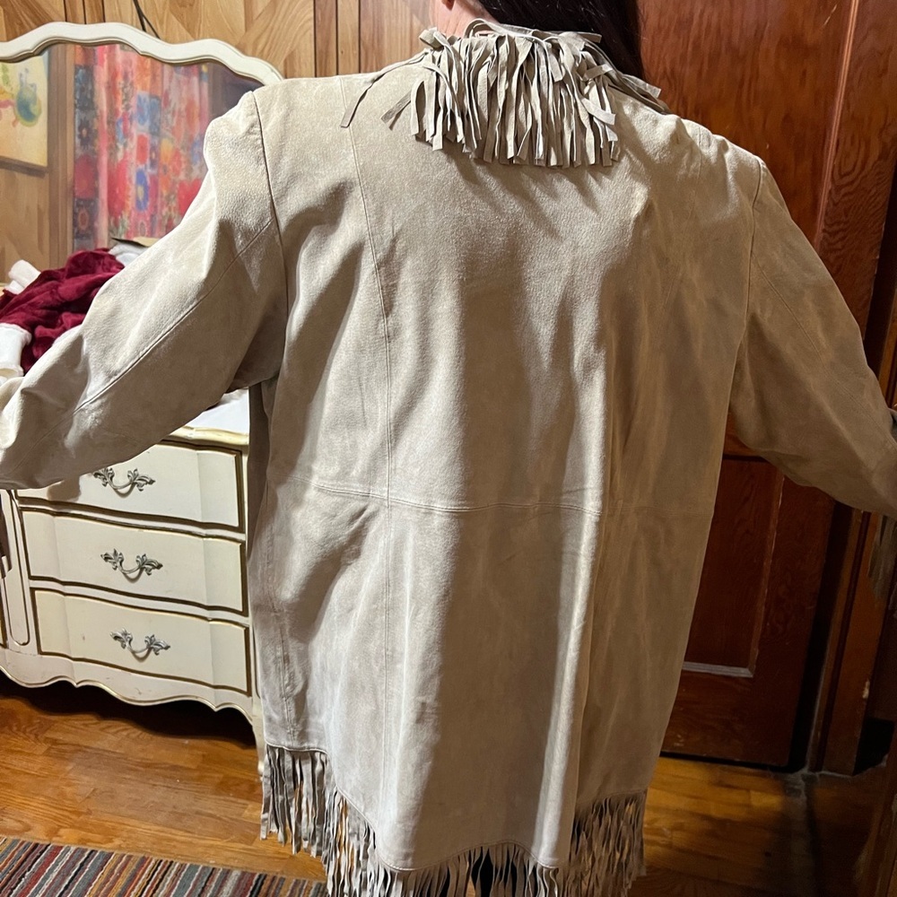 Vintage Wilson’s Women’s Fringe Leather Jacketf, 2Xl